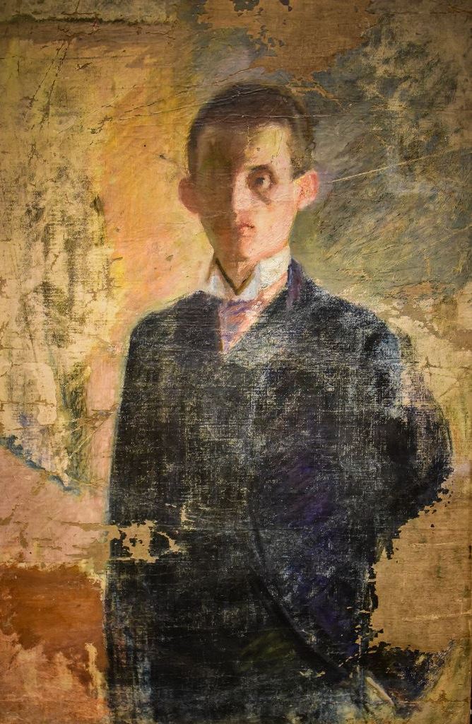 Эдвард Мунк. "Автопортрет". 1888. Музей Мунка, Осло.