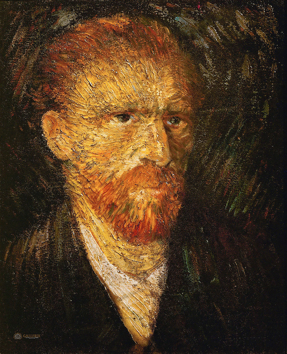 Винсент Ван Гог. "Автопортрет". 1887. Галерея Бельведер, Вена.