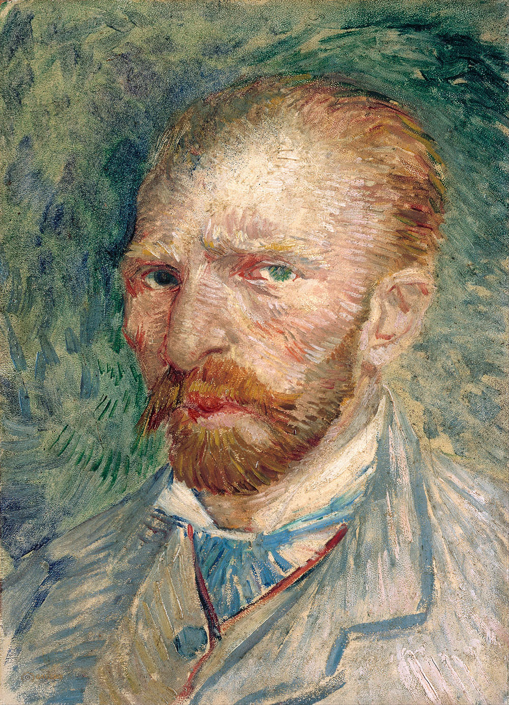 Винсент Ван Гог. "Автопортрет". 1887. Музей Крёллер-Мюллер, Оттерло.