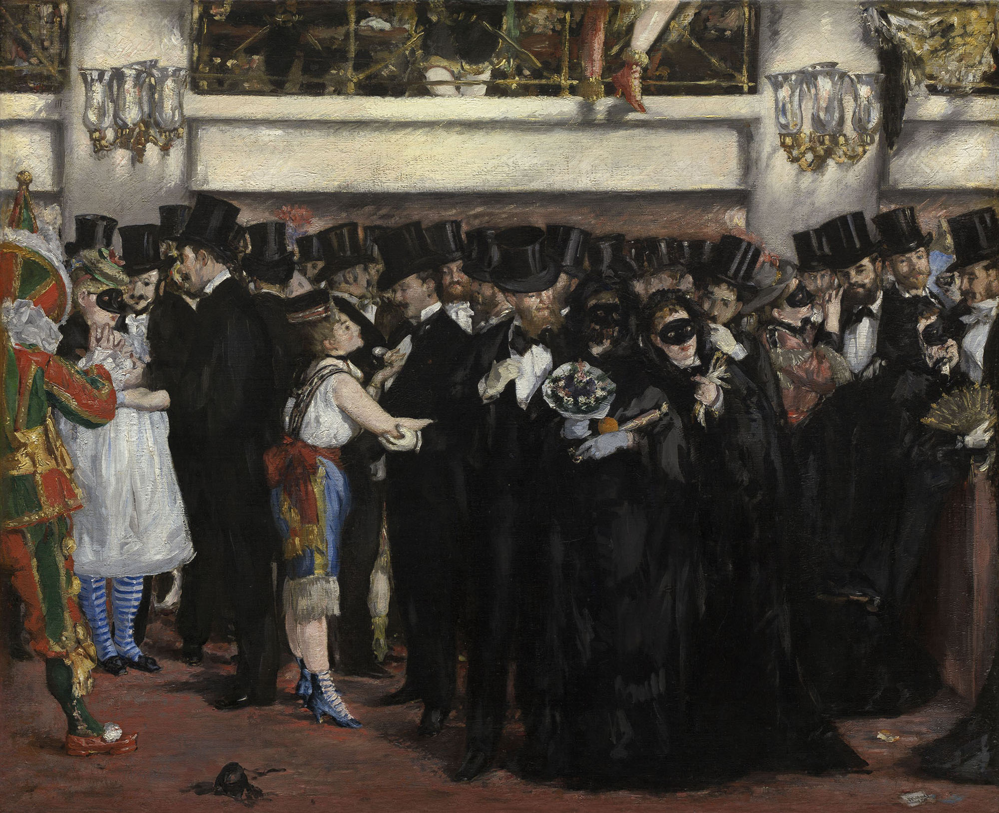 Эдуард Мане. "Бал-маскарад в Опере". 1873. Национальная галерея искусств, Вашингтон.