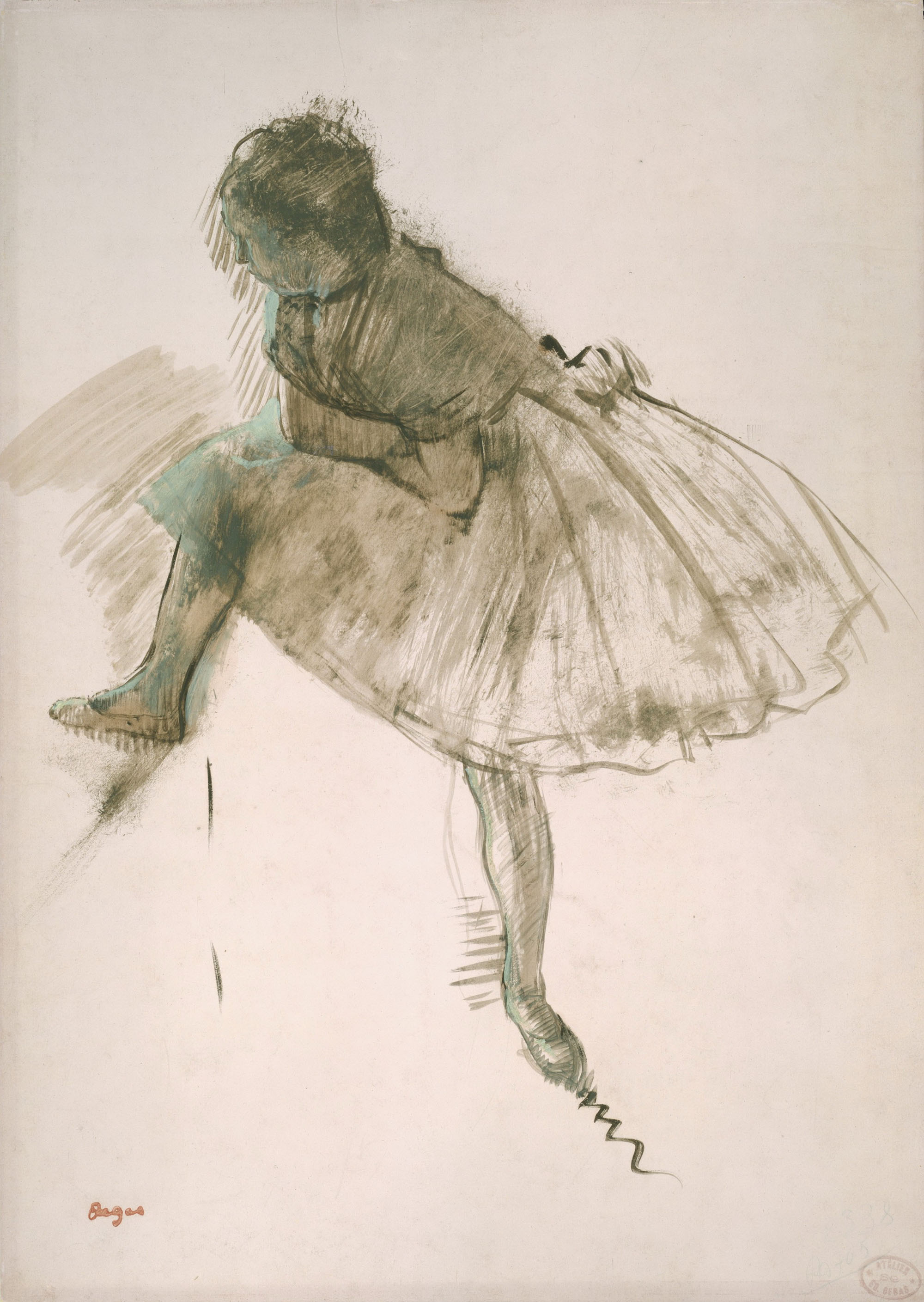 Эдгар Дега. "Сидящая балерина". Около 1873.