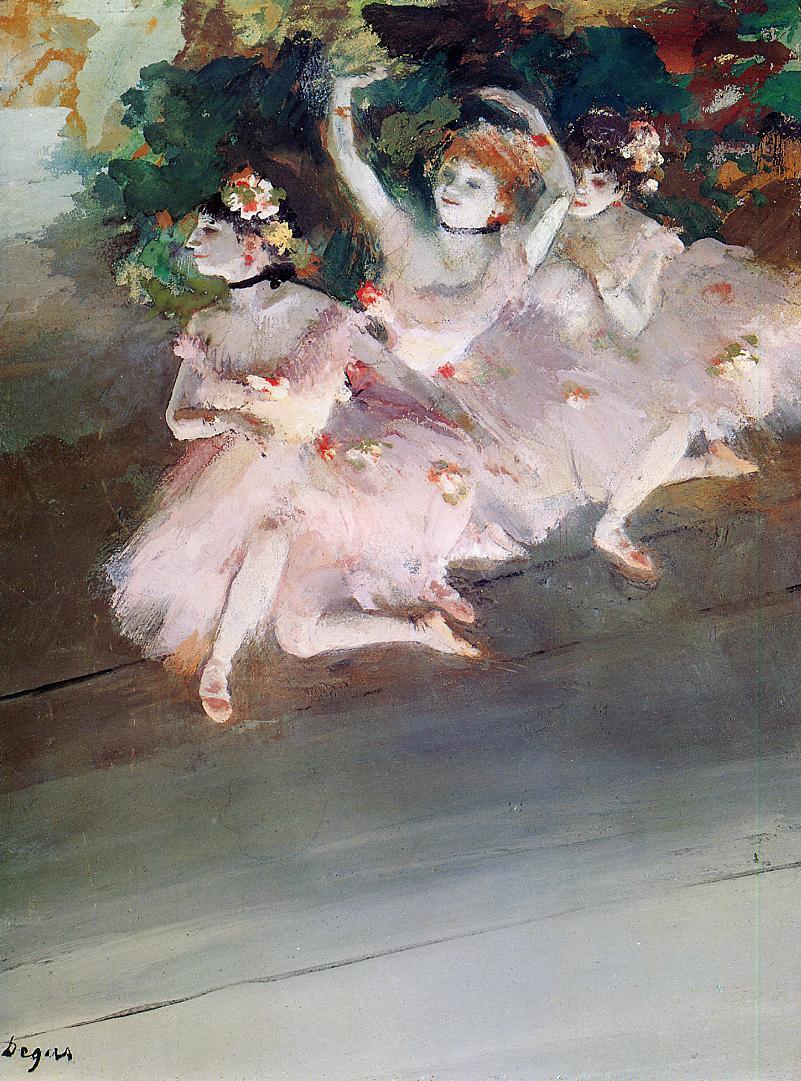 Эдгар Дега. "Три балерины". 1879.