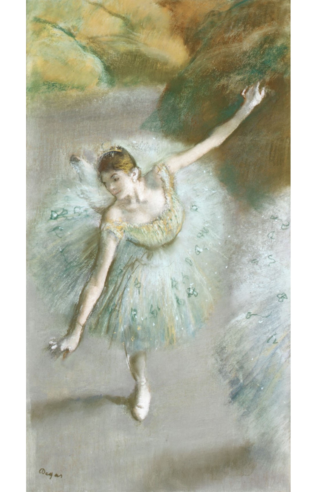 Эдгар Дега. "Балерина в зелёном". Около 1883.