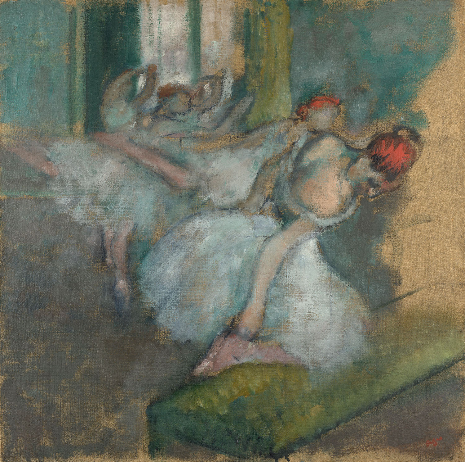 Эдгар Дега. "Балерины". 1890-1900.