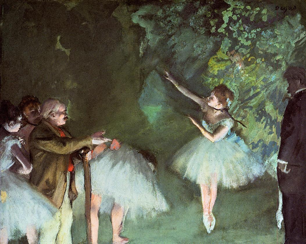 Эдгар Дега. Репетиция балета. 1875.