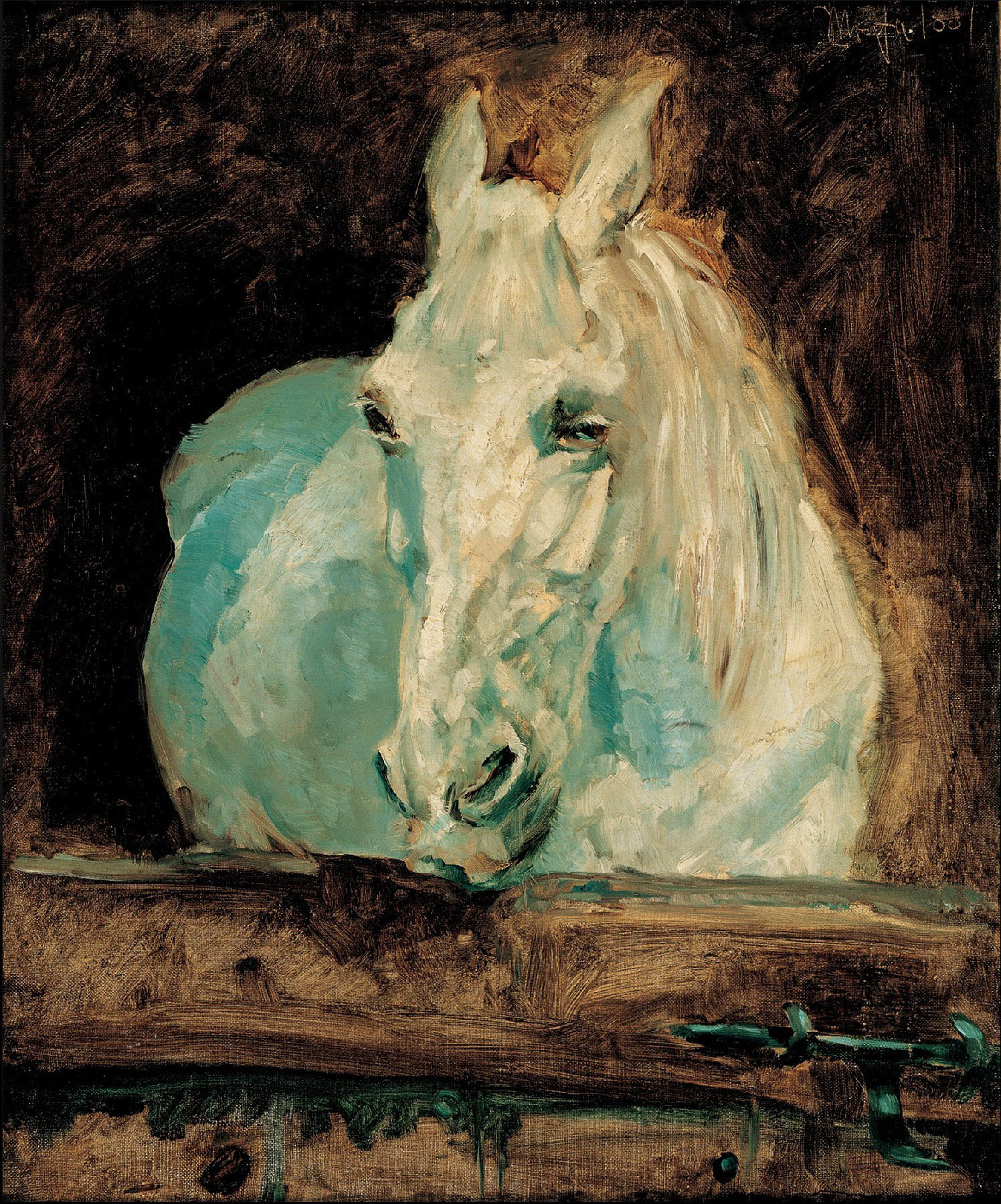 Анри де Тулуз-Лотрек. "Белая лошадь Газель". 1881. Галерея Альбертина, Вена.