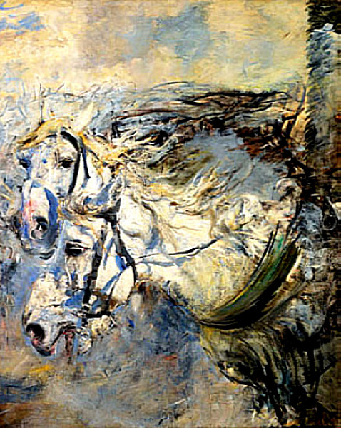 Джованни Больдини. "Две белые лошади". 1881-1886.