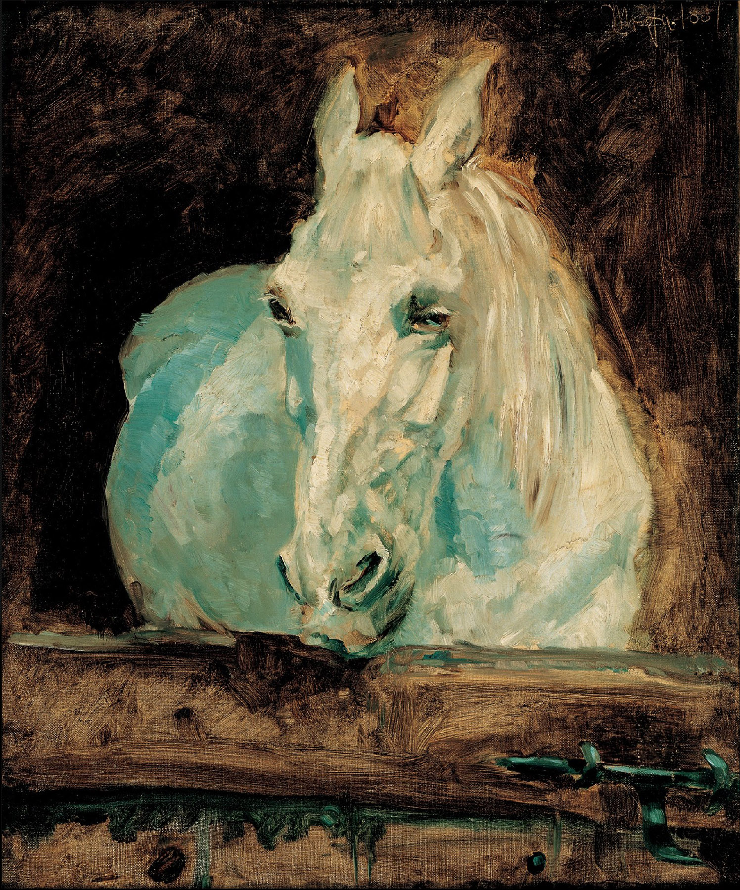 Анри де Тулуз-Лотрек. "Белая лошадь Газель". 1881.