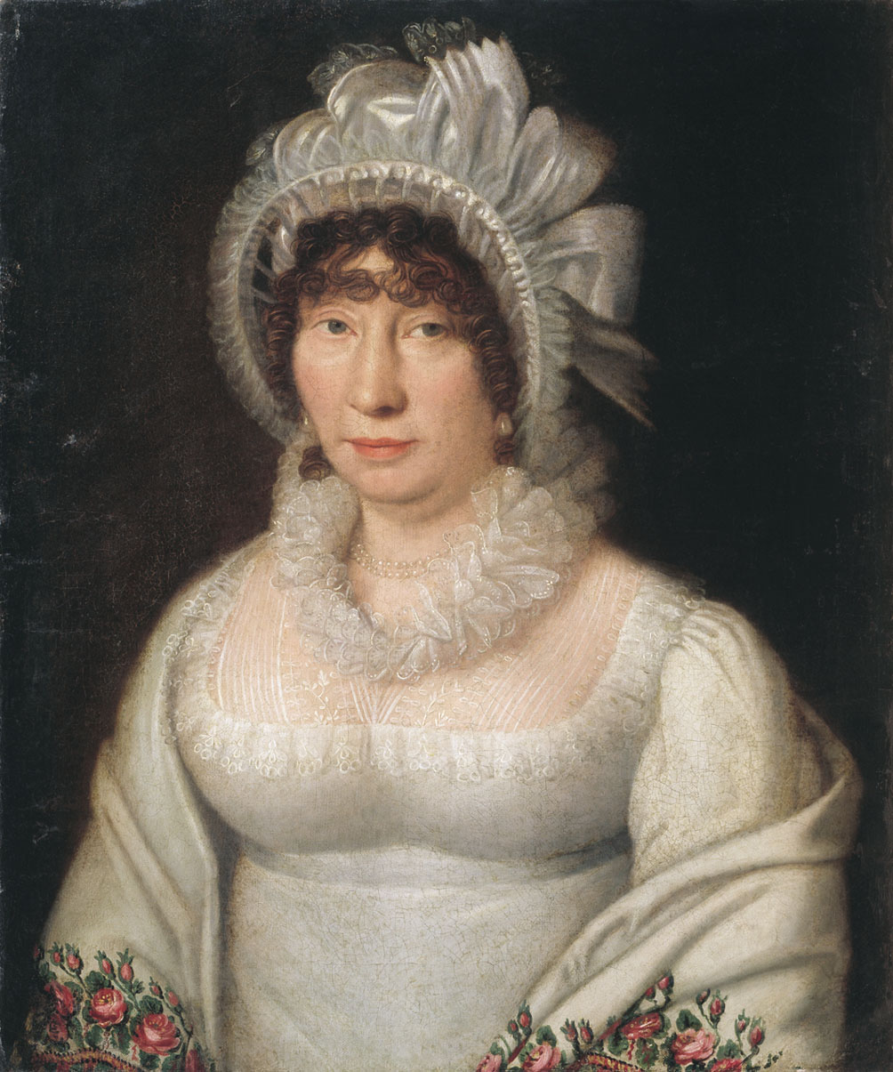 Иван Смирновский. Портрет дамы в белой шали. 1810-1820-е.