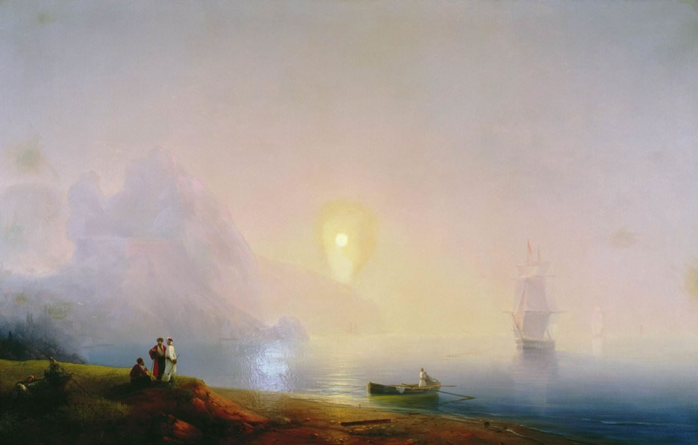 Иван Айвазовский. Берег моря. Туманное утро. 1850-е.