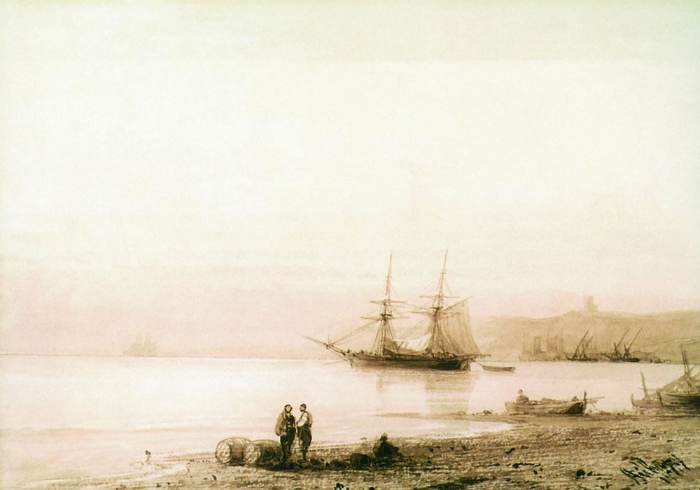 Иван Айвазовский. Морской берег. 1861.