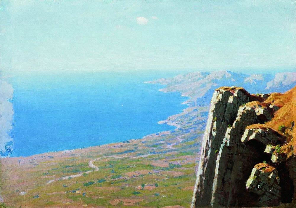 Архип Куинджи. Берег моря со скалой. 1898-1908.