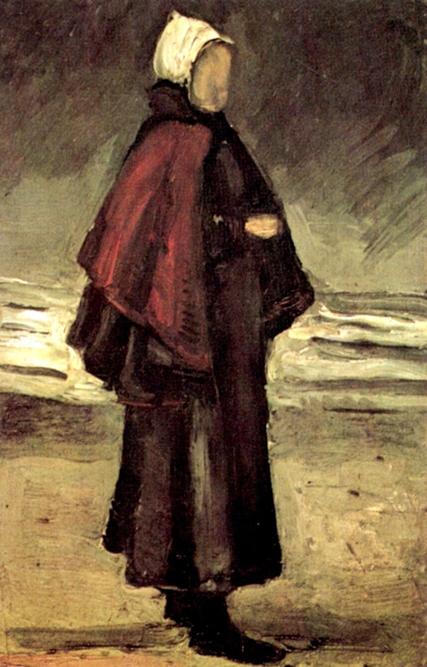Винсент Ван Гог. "Жена рыбака на берегу".