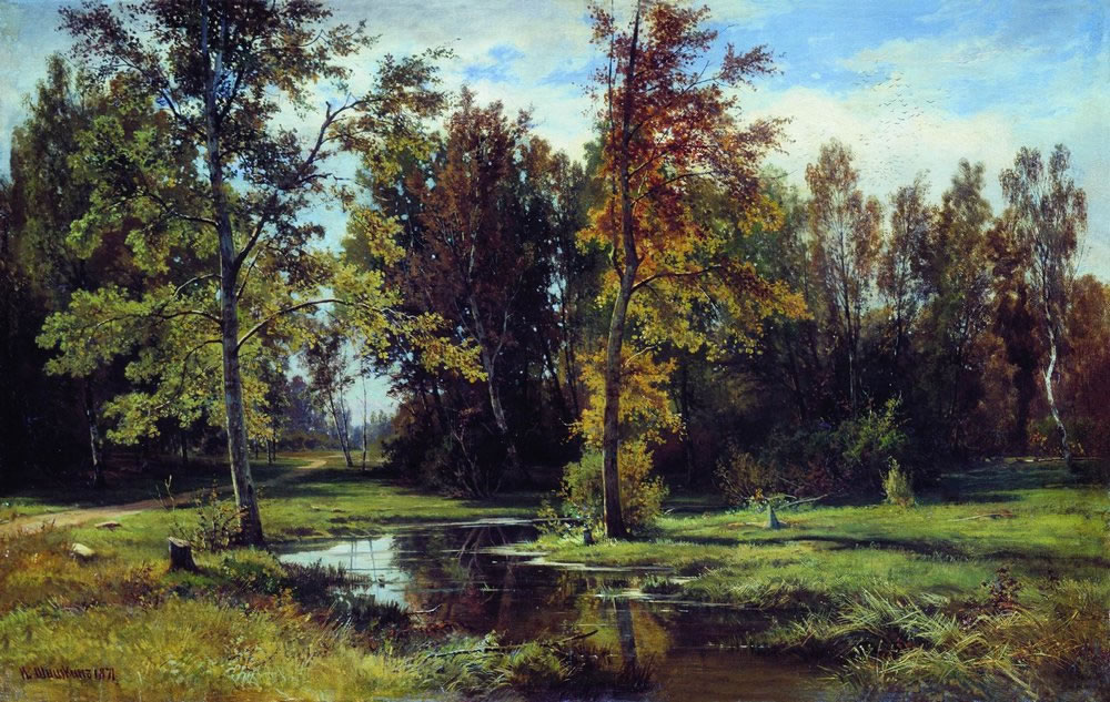 И. Шишкин. Берёзовый лес. 1871.