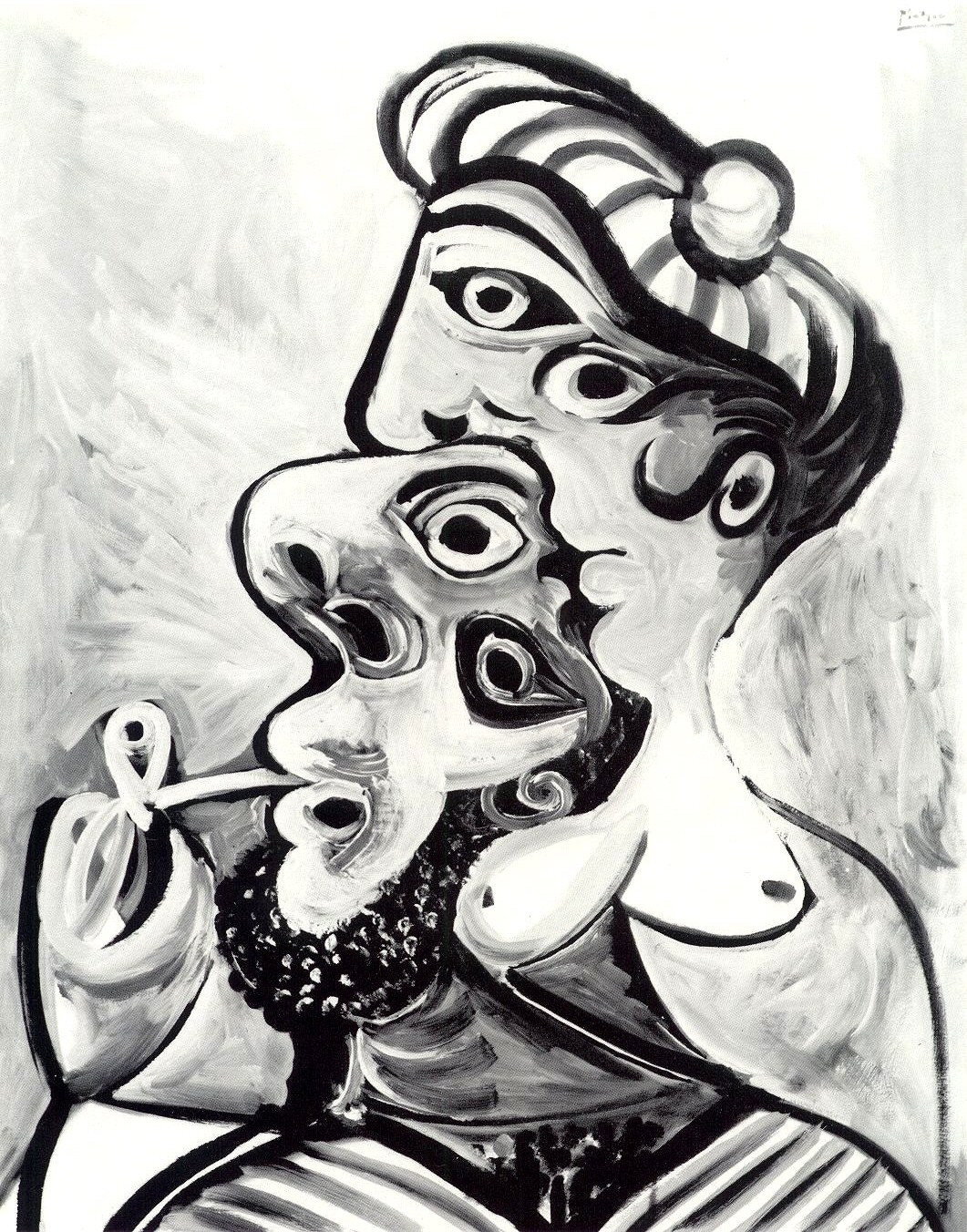 Пабло Пикассо. "Бюсты мужчины и женщины". 1969.