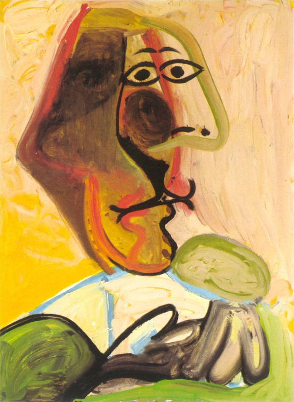 Пабло Пикассо. "Бюст мужчины". 1971.