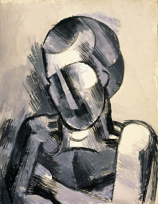 Пабло Пикассо. "Бюст мужчины". 1909.