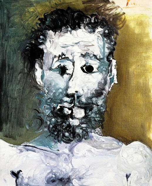 Пабло Пикассо. "Бюст бородатого мужчины". 1965.