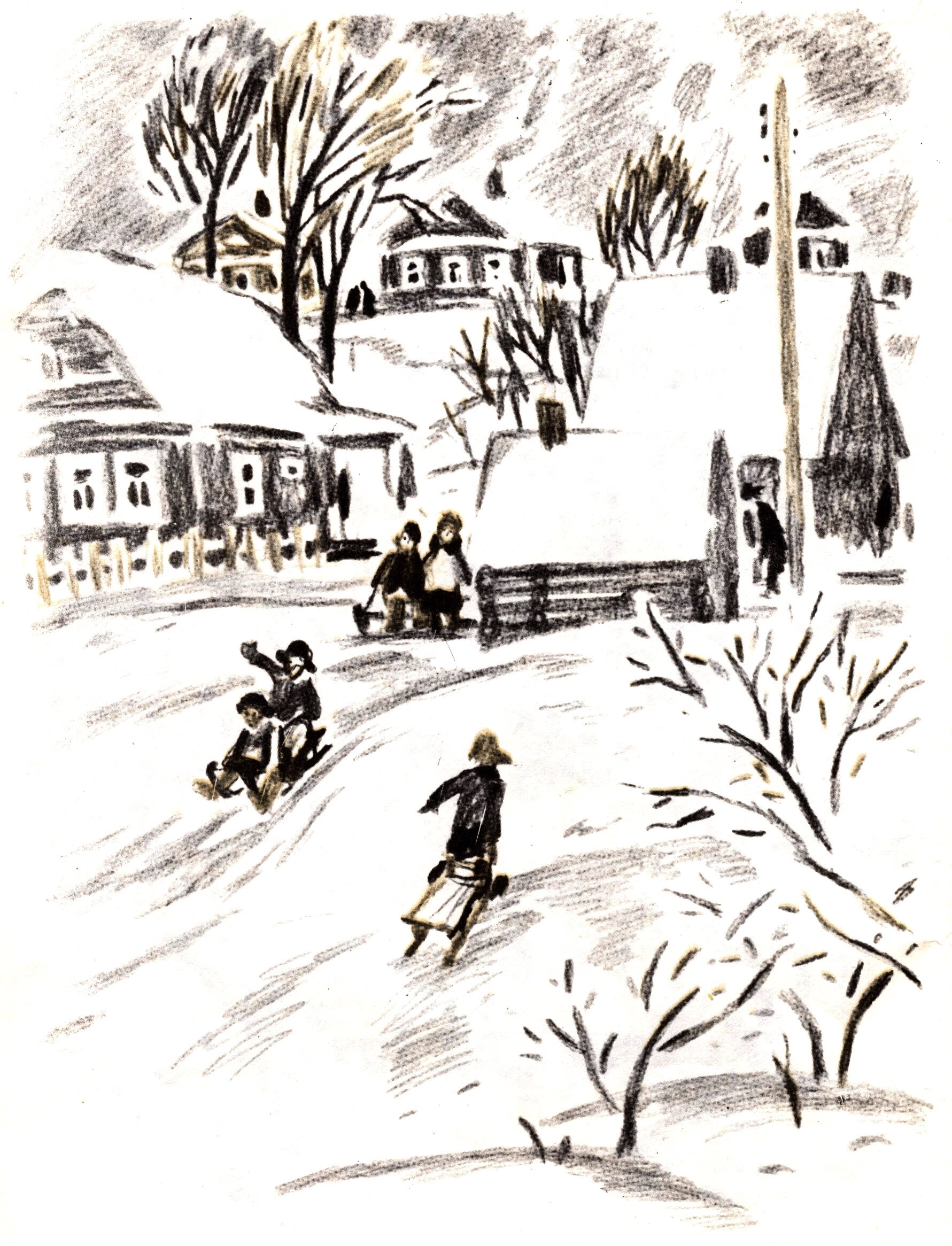 А. Блок. "Снег да снег".Иллюстрации В. Смирнова.