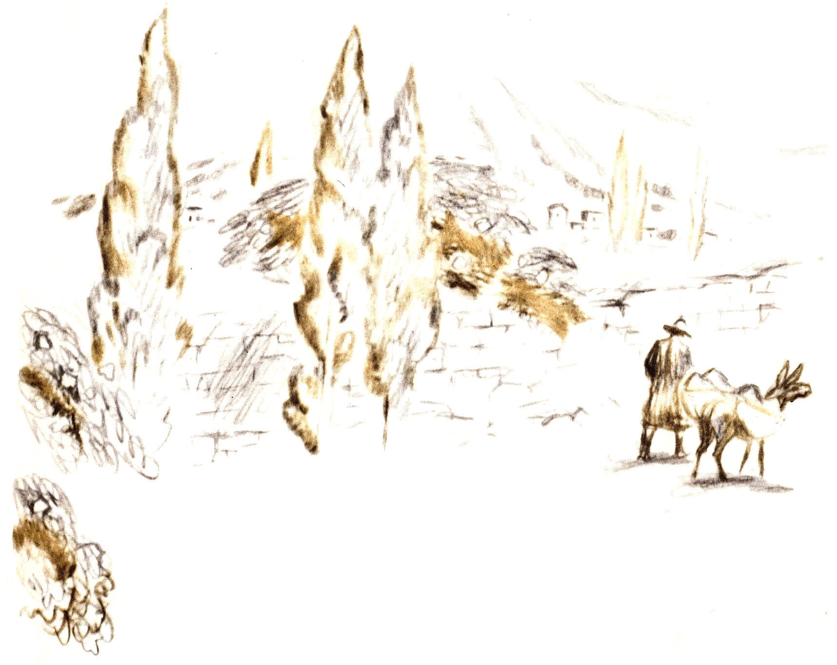 А. Блок. "Я ломаю слоистые скалы..." (Из поэмы "Соловьиный сад"). Иллюстрации В. Смирнова.