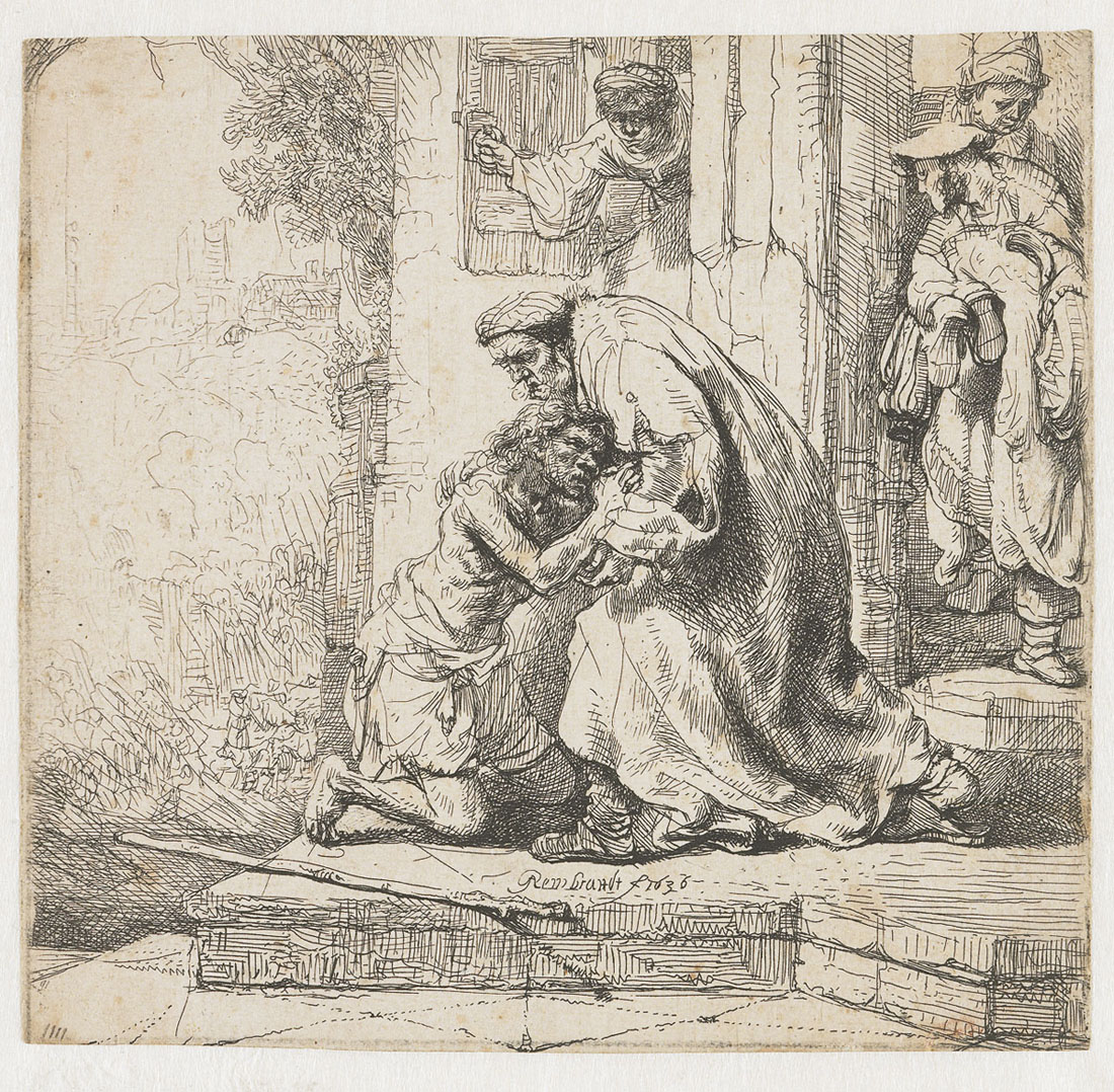 Рембрандт ван Рейн. Возвращение блудного сына. 1636.