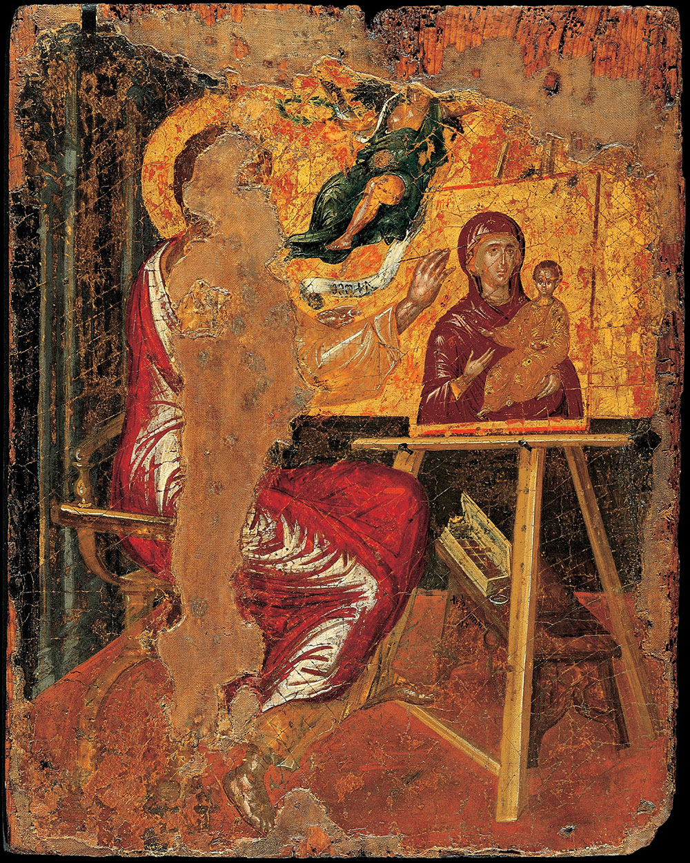 Эль Греко. "Святой Лука рисует Богоматерь". 1560-1567.