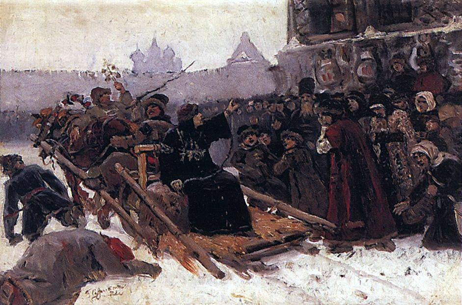 Василий Иванович Суриков. "Боярыня Морозова". 1881.
