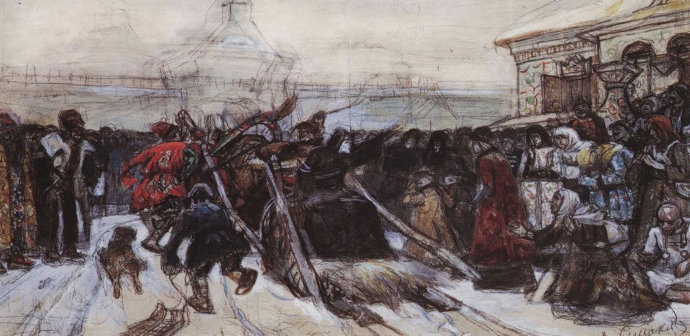 Василий Иванович Суриков. "Боярыня Морозова". 1881-1884.