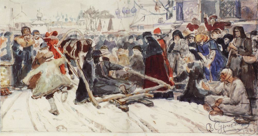 Василий Иванович Суриков. "Боярыня Морозова". 1885.