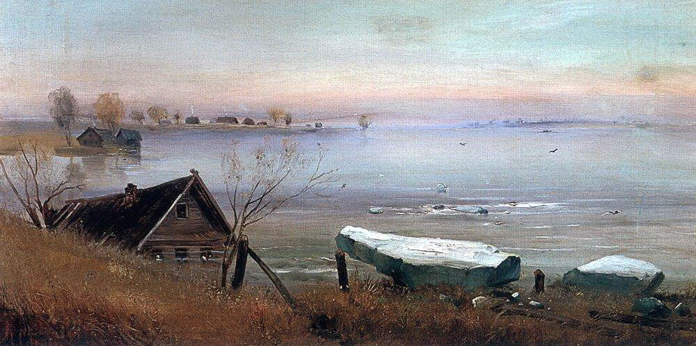 Алексей Кондратьевич Саврасов. "Весна. На большой реке". 1880-е.