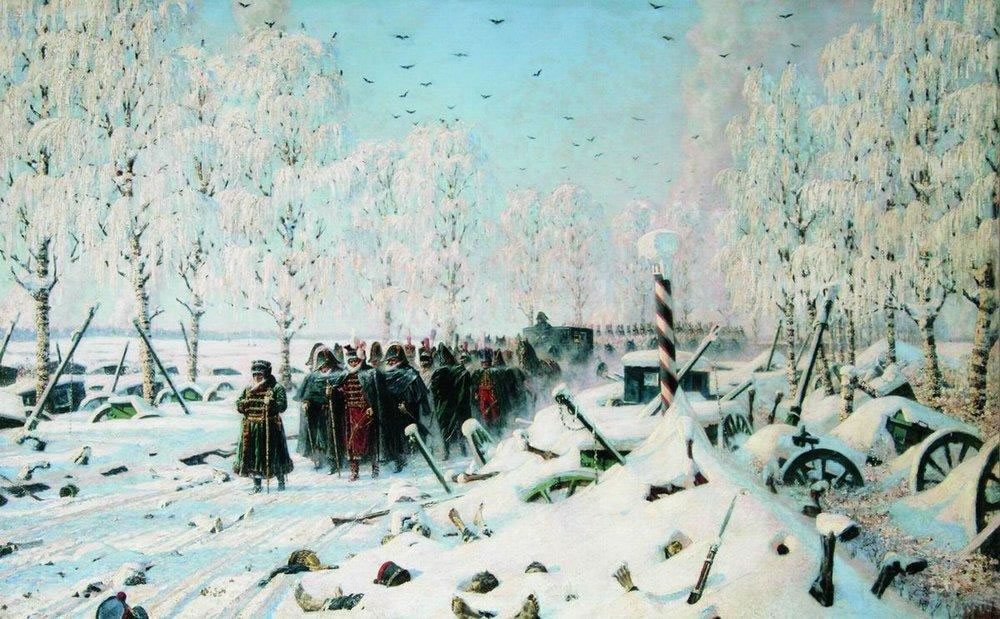 Василий Васильевич Верещагин. "На большой дороге. Отступление, бегство". 1887-1895.