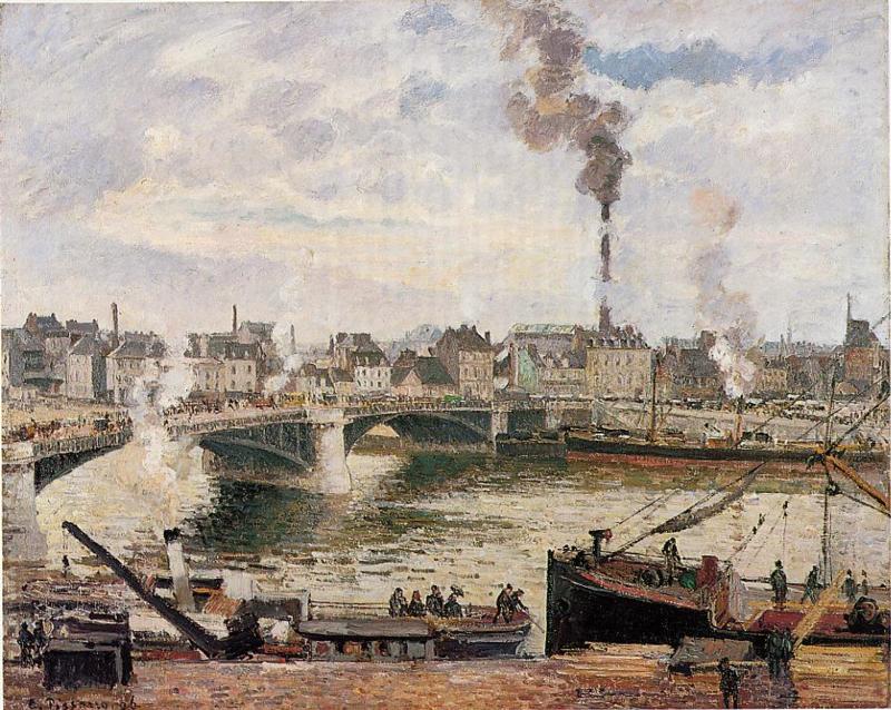 Камиль Писсарро. "Большой мост, Руан". 1896.