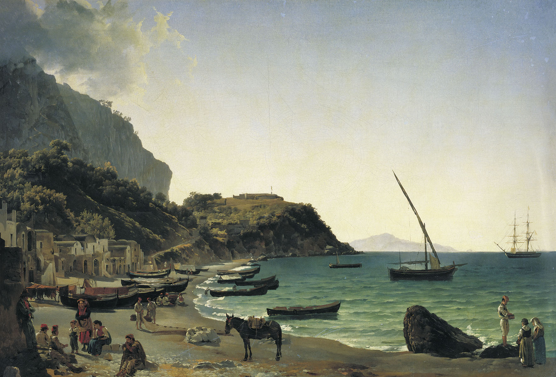 Сильвестр Феодосиевич Щедрин. "Большая гавань на острове Капри". 1828.