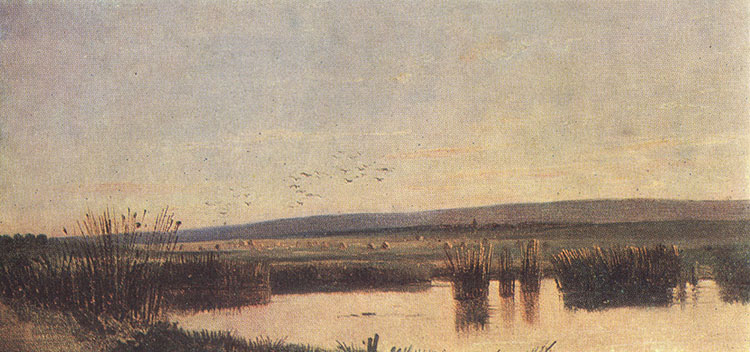И. Шишкин. Болотистая местность. 1861.