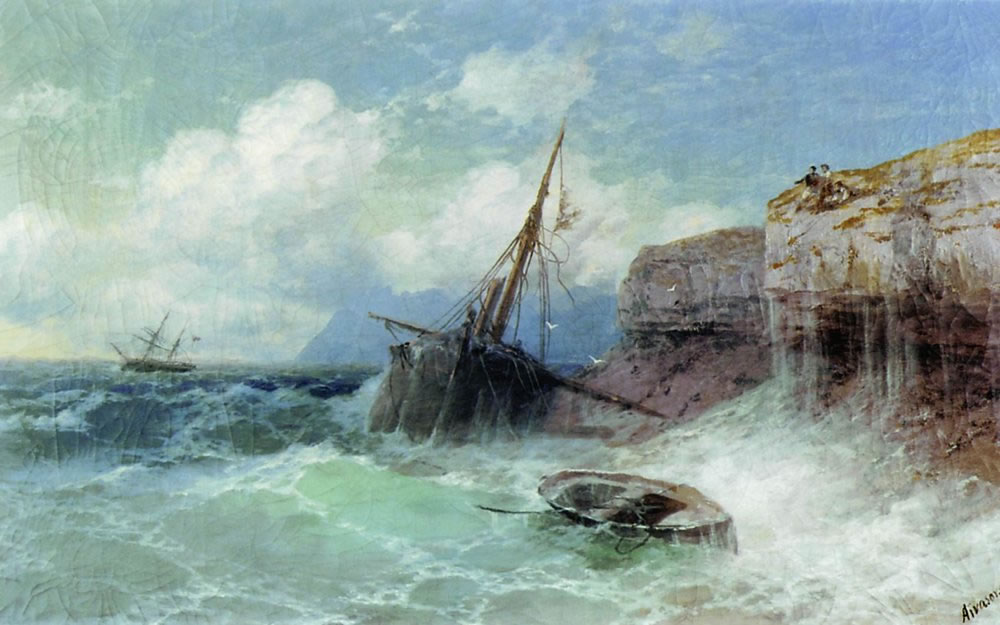 И. Айвазовский. Буря на море. 1880.