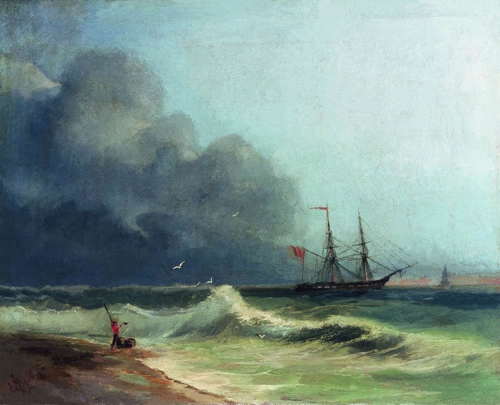 И. Айвазовский. Море перед бурей. 1856.
