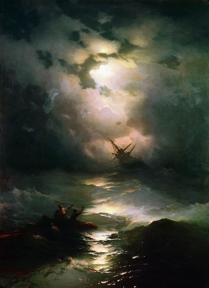 И. Айвазовский. Буря на Северном море. 1865.
