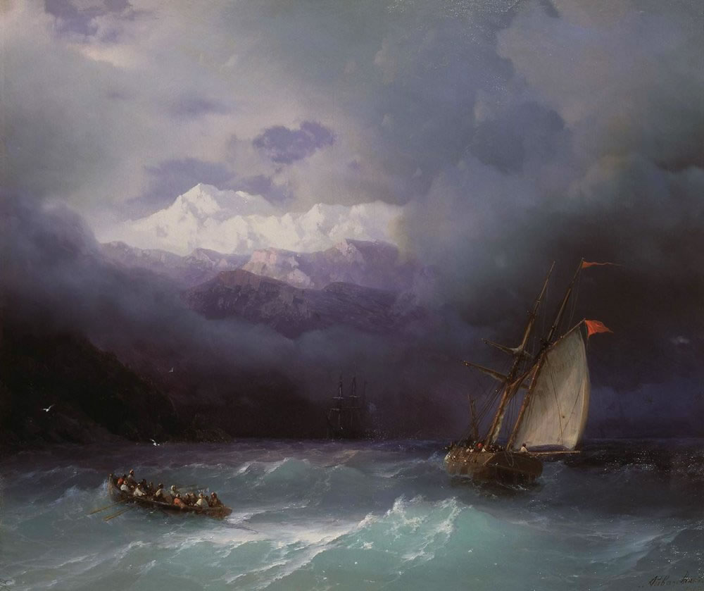 И. Айвазовский. Бурное море. 1868.