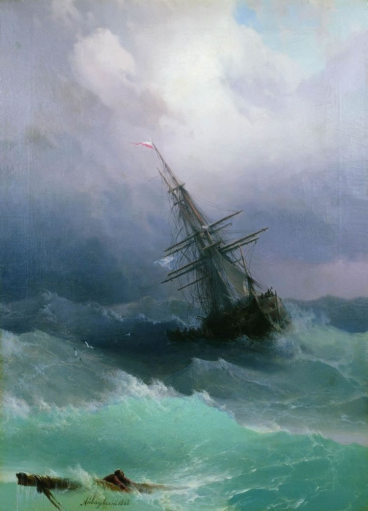 И. Айвазовский. Буря. 1868.