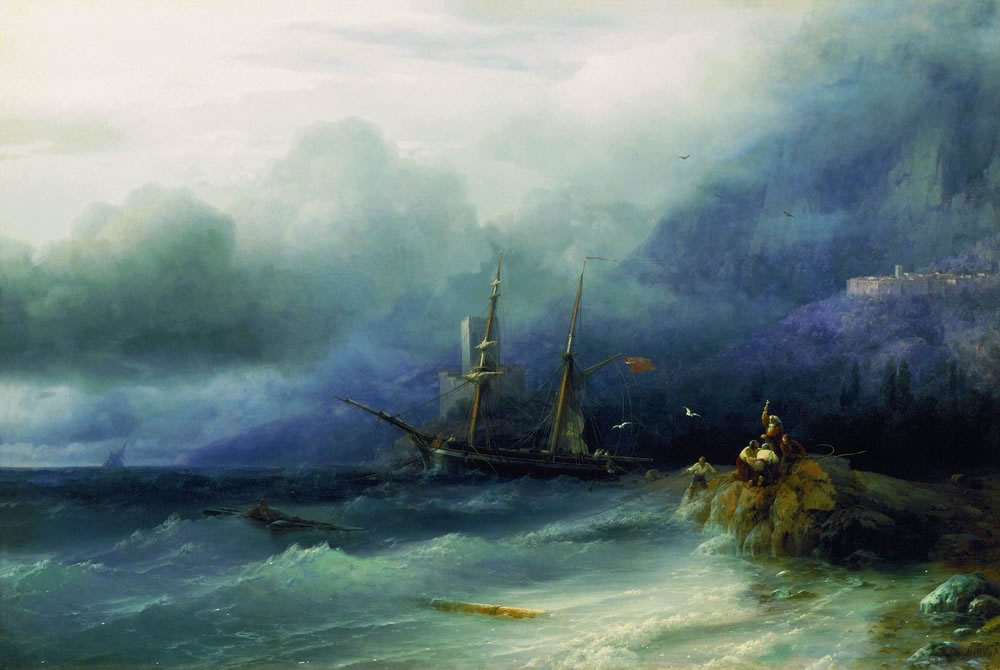 И. Айвазовский. Буря. 1857.
