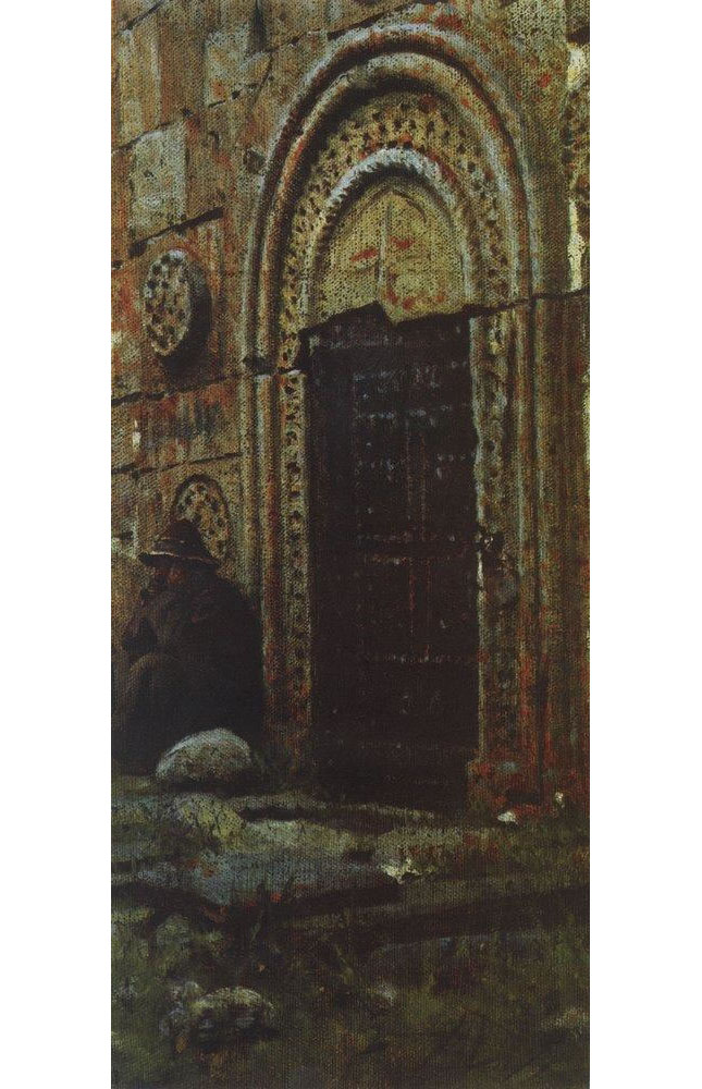 Василий Васильевич Верещагин. "Входная дверь в церковь под Казбеком". 1897.