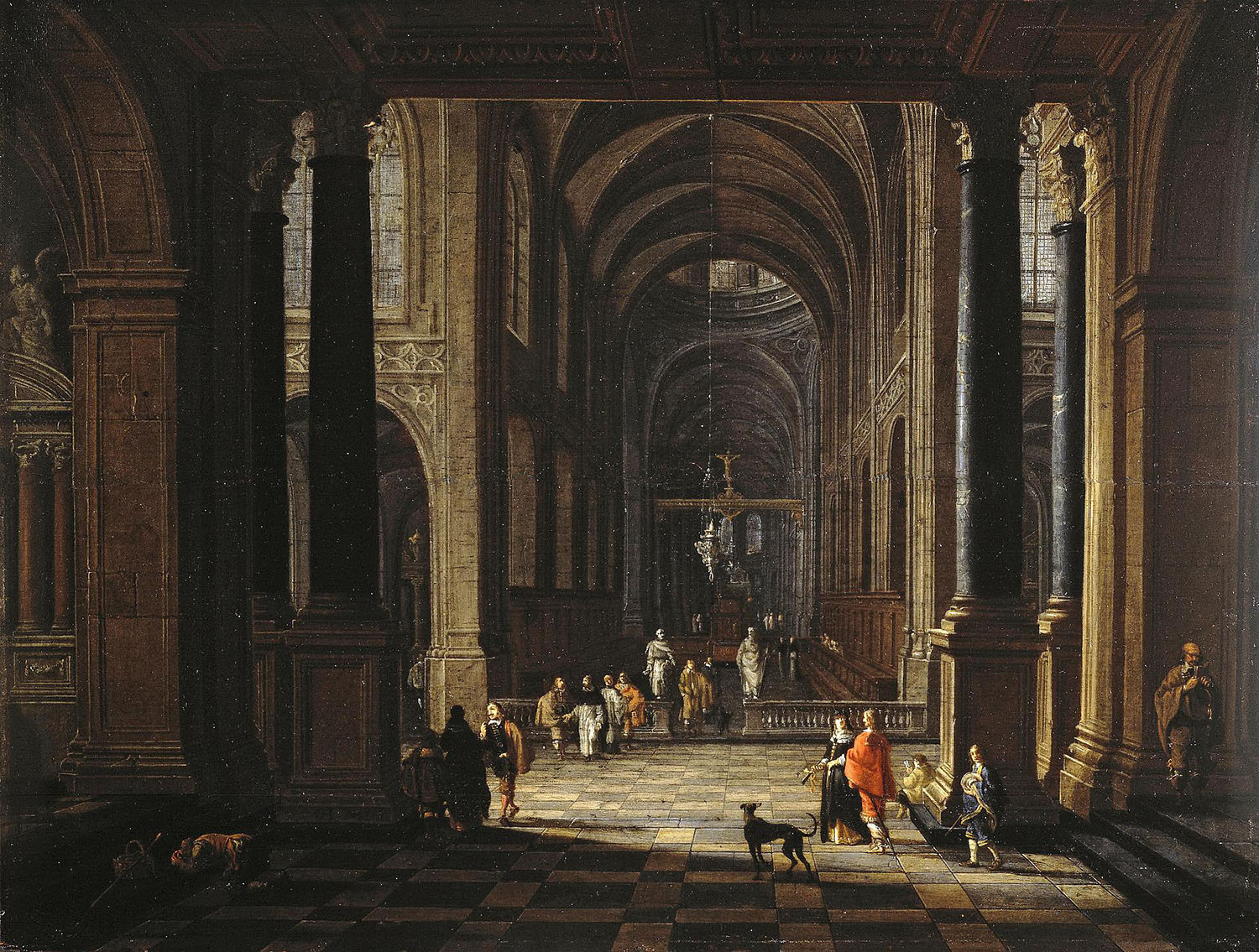 Герард Хаукгест. "Внутренний вид церкви. 1648.