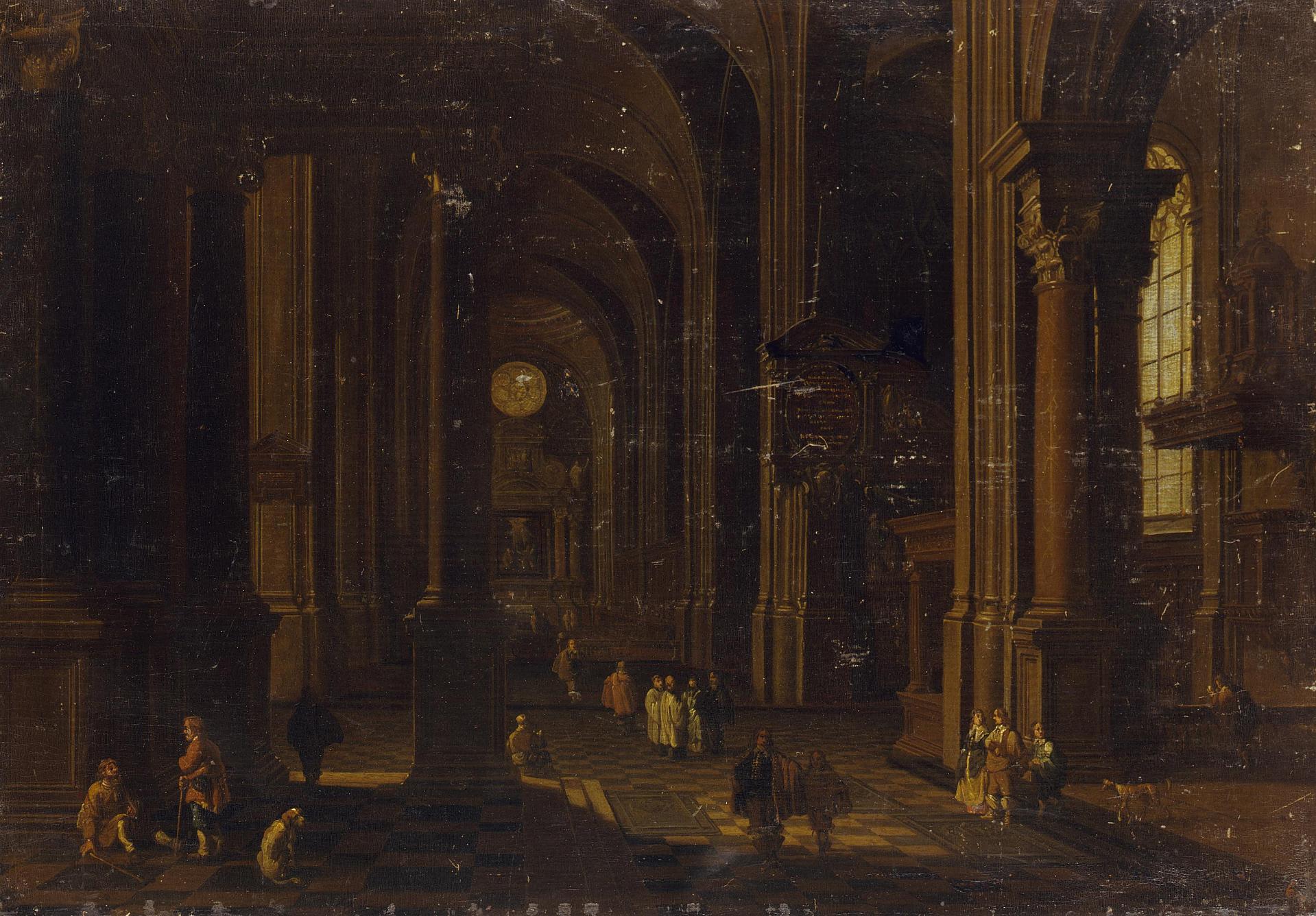 Герард Хаукгест. "Внутренний вид католической церкви". 1648.