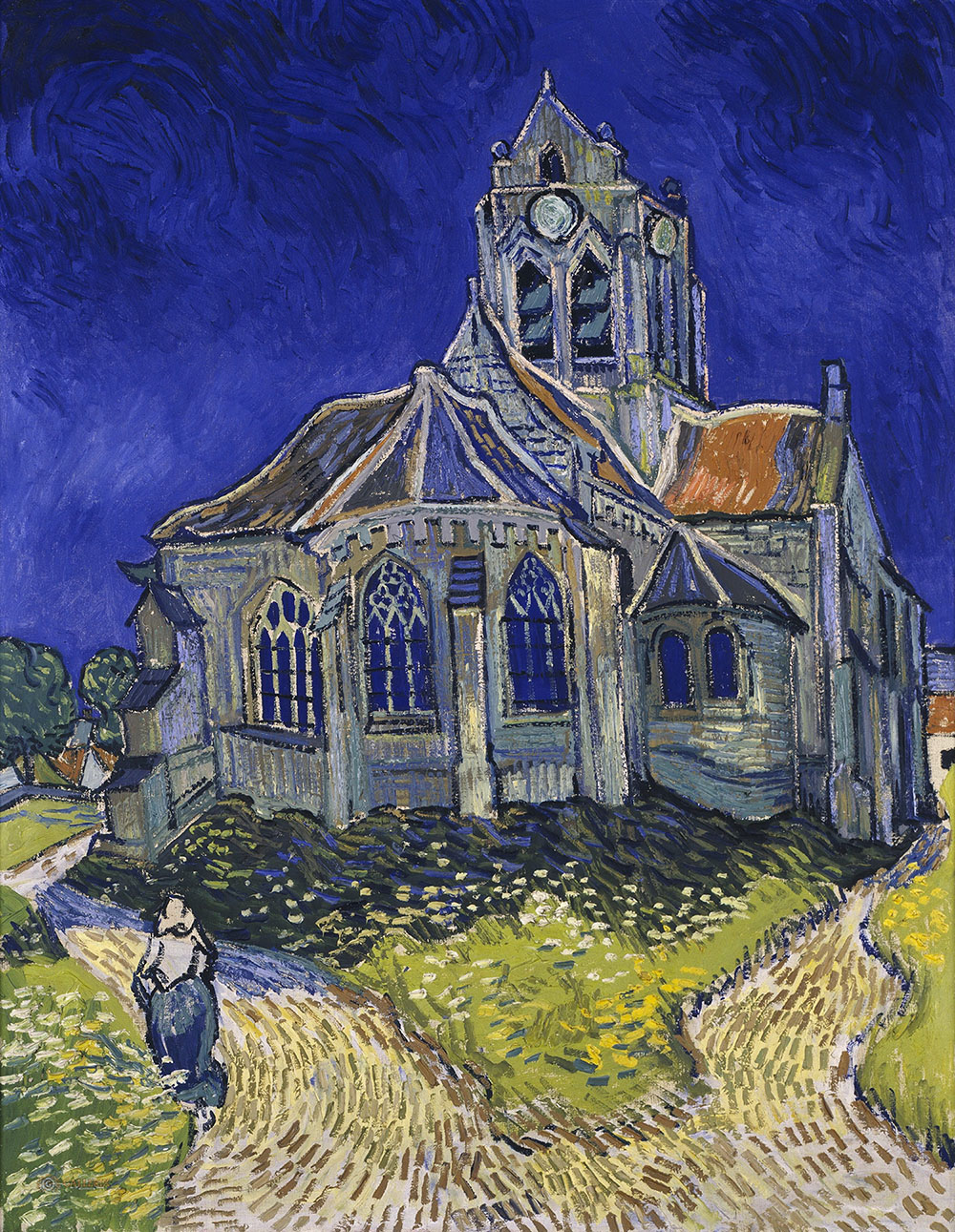 Винсент Ван Гог. "Церковь в Овере". 1890. Музей Орсе, Париж.