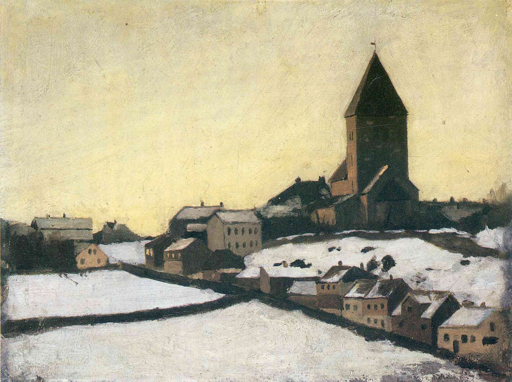 Эдвард Мунк. "Старая церковь в Акере". Музей Мунка, Осло.