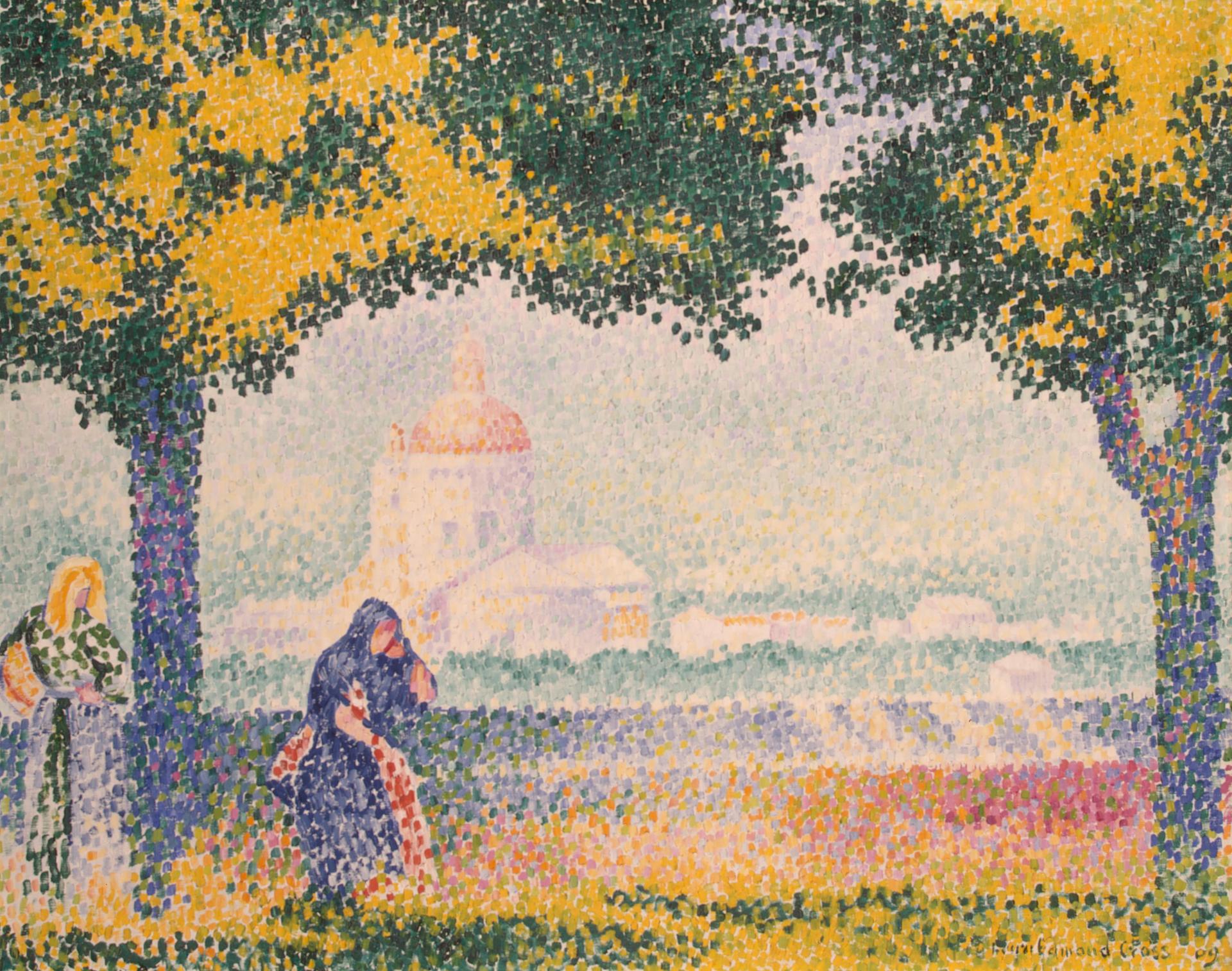 Анри Эдмон Кросс. "Церковь Санта Мария дельи Анджели близ Ассизи". 1909.