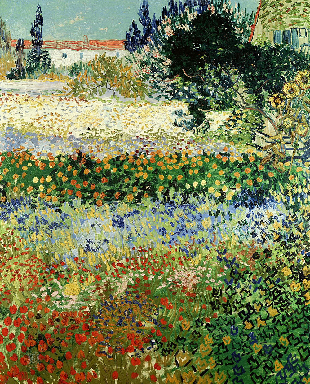 Винсент Ван Гог. "Цветущий сад". 1888. Частная коллекция.