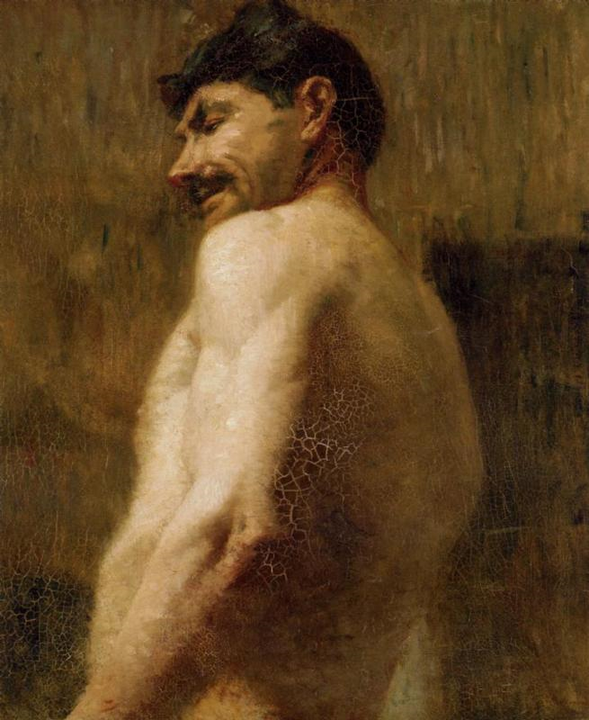 Анри де Тулуз-Лотрек. "Бюст обнажённого человека". 1882. Частная коллекция.