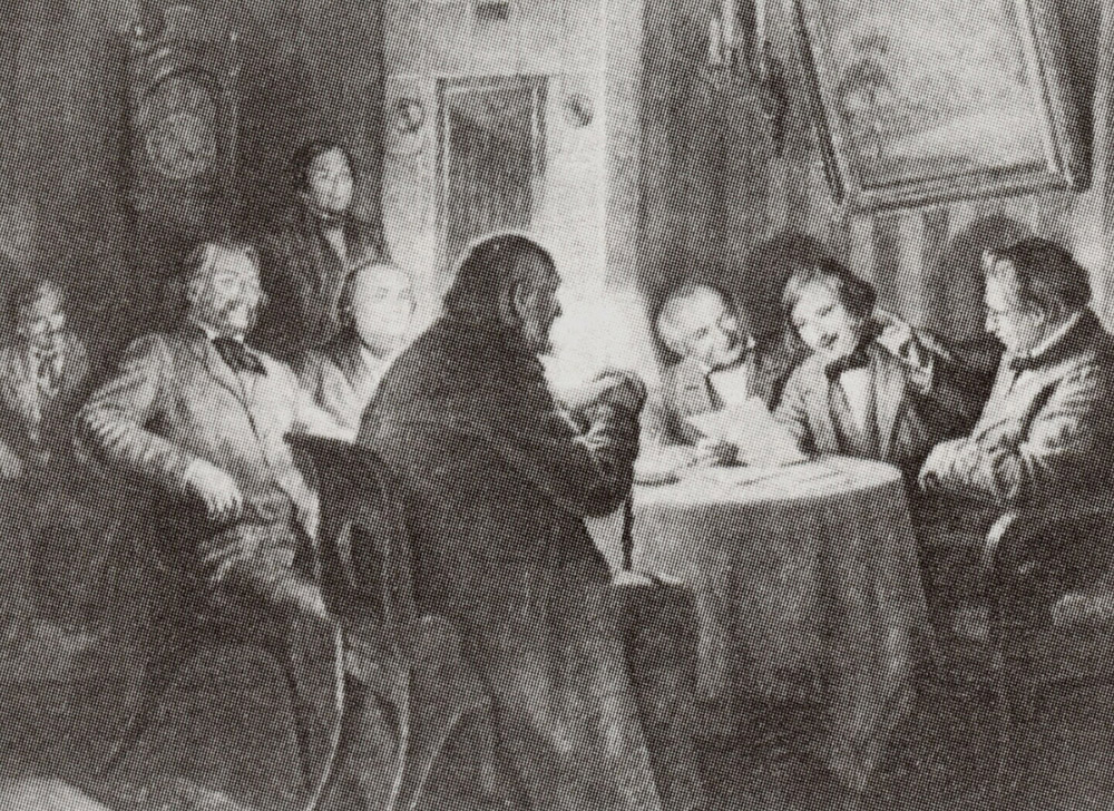 О. Дмитриева, В. Данилов. Н. В. Гоголь читает комедию "Ревизор" в кругу литераторов. 1962.
