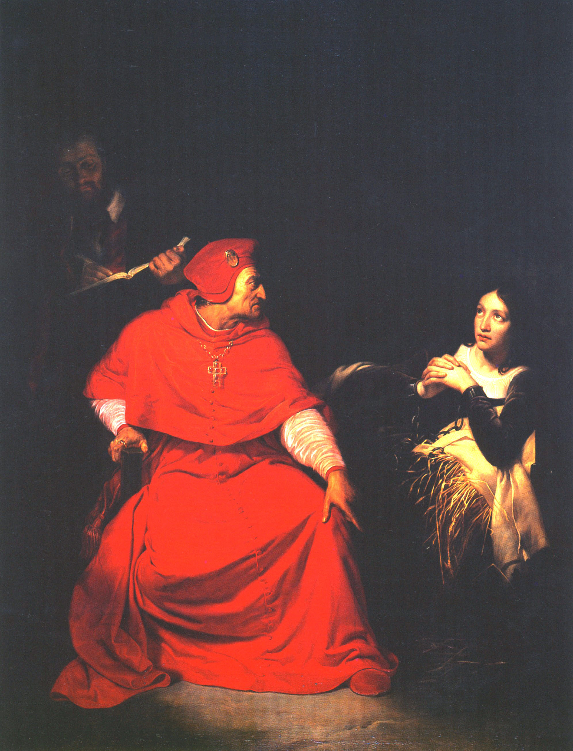 Поль Деларош. "Допрос Жанны кардиналом Винчестера". 1824.
